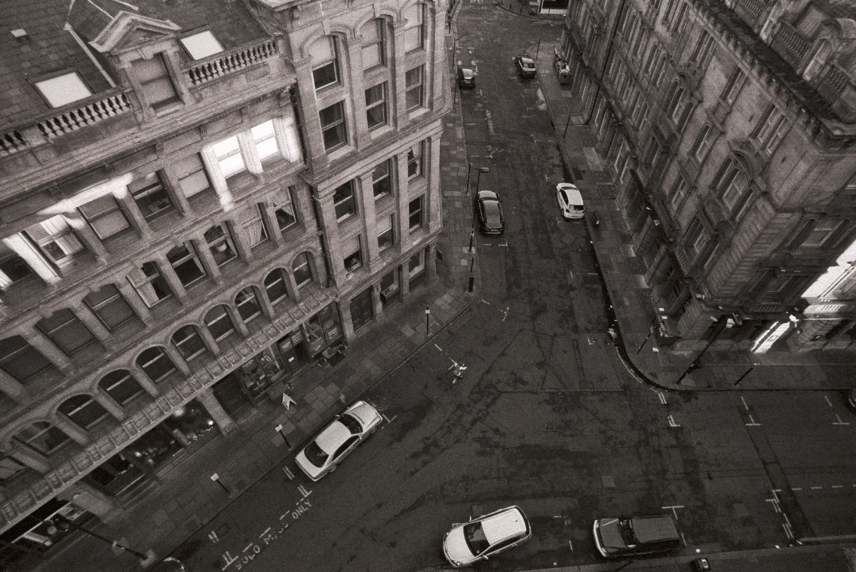 Aerial Photo Of A City Intersection